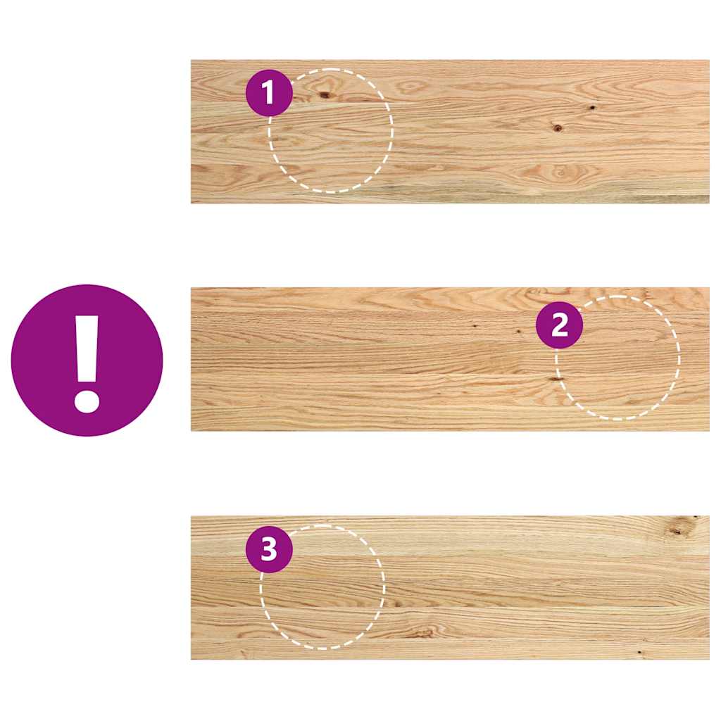 Gradini 20 pz 90x25x2 cm in Rovere Massello Non Trattato | homemem39