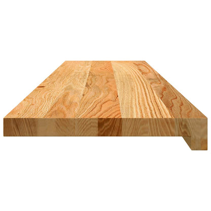 Gradini 4 pz Marrone Chiaro 100x25x2 cm Legno Massello Rovere | homemem39