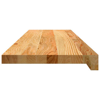 Gradini 4 pz Marrone Chiaro 90x30x2 cm Legno Massello Rovere | homemem39