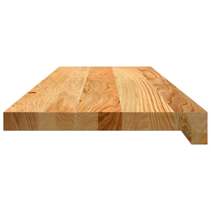Gradini 16 pz Marrone Chiaro 80x25x2 cm Legno Massello Rovere | homemem39