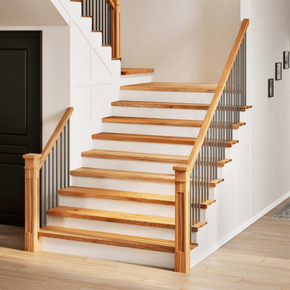 Gradini 20 pz Marrone Chiaro 110x30x2 cm Legno Massello Rovere | homemem39