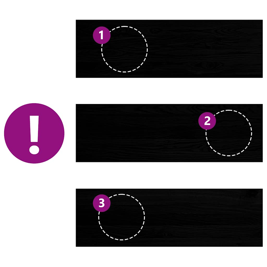 Gradini 4 pz Marrone Scuro 80x25x2 cm Legno Massello Rovere | homemem39
