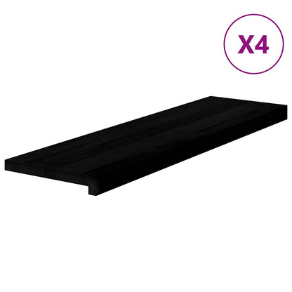 Gradini 4 pz Marrone Scuro 90x25x2 cm Legno Massello Rovere | homemem39