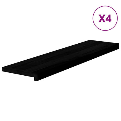 Gradini 4 pz Marrone Scuro 100x30x2 cm Legno Massello Rovere | homemem39