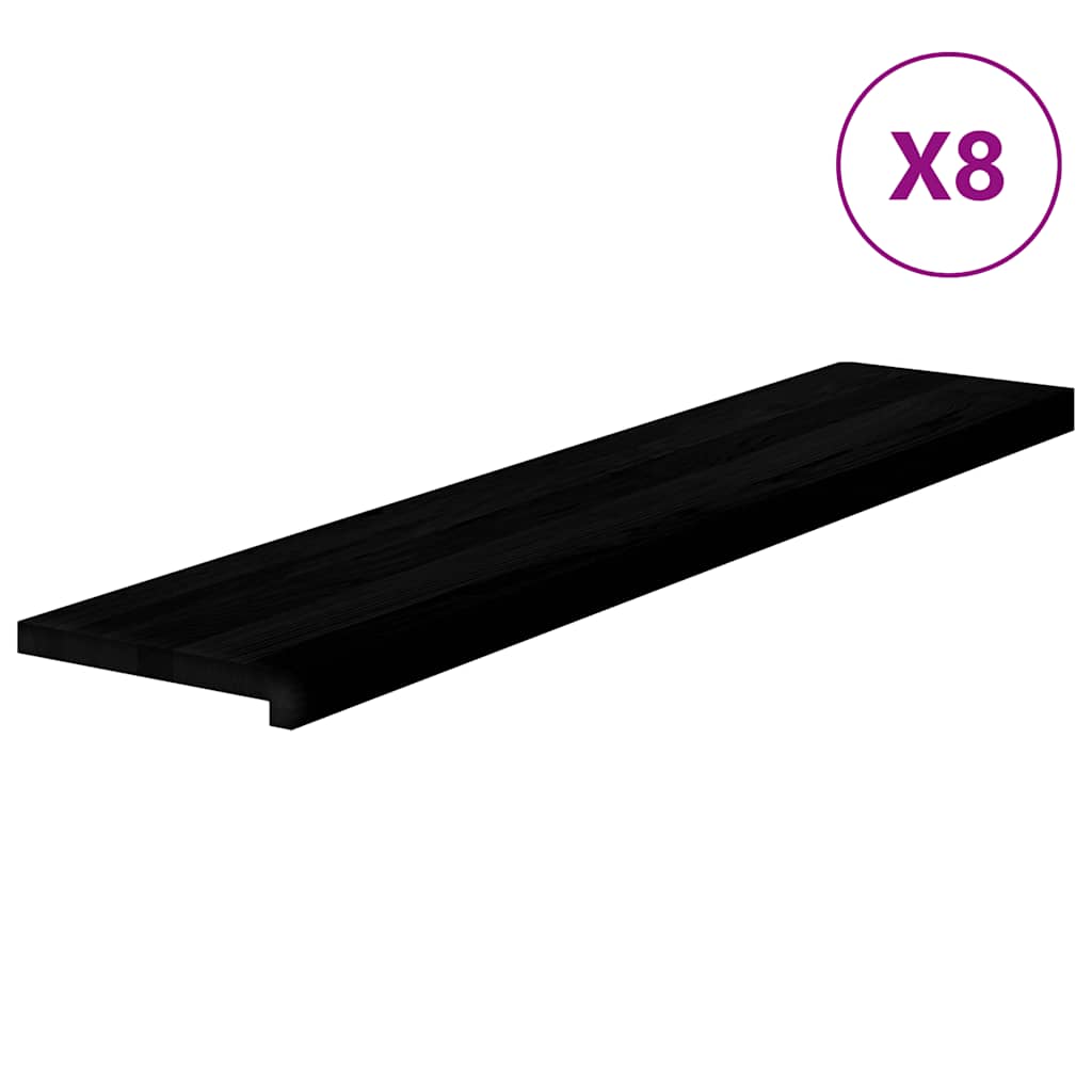 Gradini 8 pz Marrone Scuro 120x25x2 cm Legno Massello Rovere | homemem39