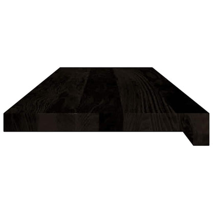 Gradini 12 pz Marrone Scuro 80x25x2 cm Legno Massello Rovere | homemem39