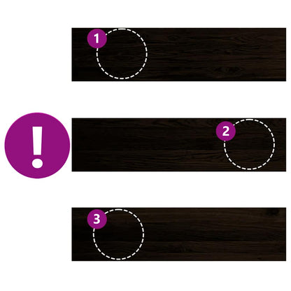 Gradini 12 pz Marrone Scuro 100x25x2 cm Legno Massello Rovere | homemem39