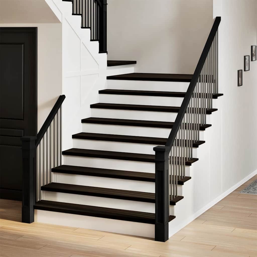 Gradini 12 pz Marrone Scuro 110x25x2 cm Legno Massello Rovere | homemem39