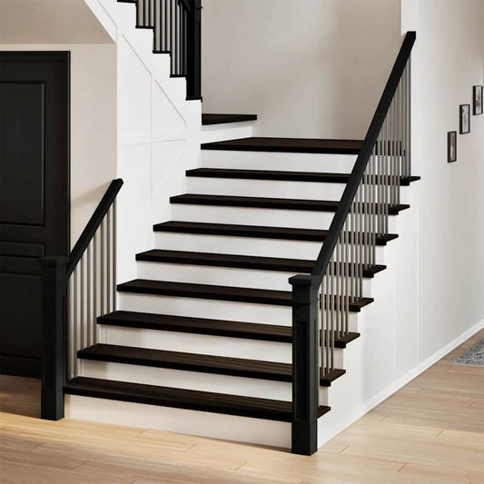 Gradini 12 pz Marrone Scuro 120x25x2 cm Legno Massello Rovere | homemem39