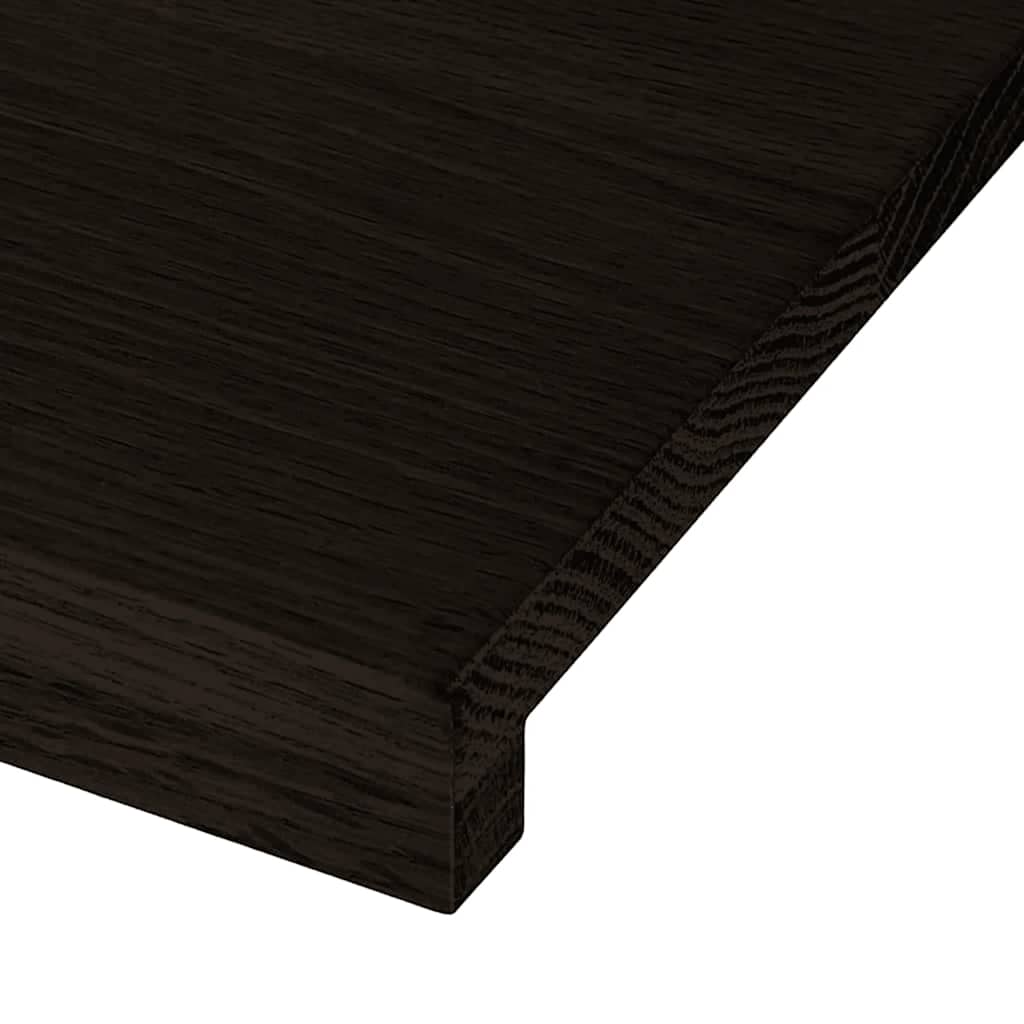 Gradini 12 pz Marrone Scuro 90x30x2 cm Legno Massello Rovere