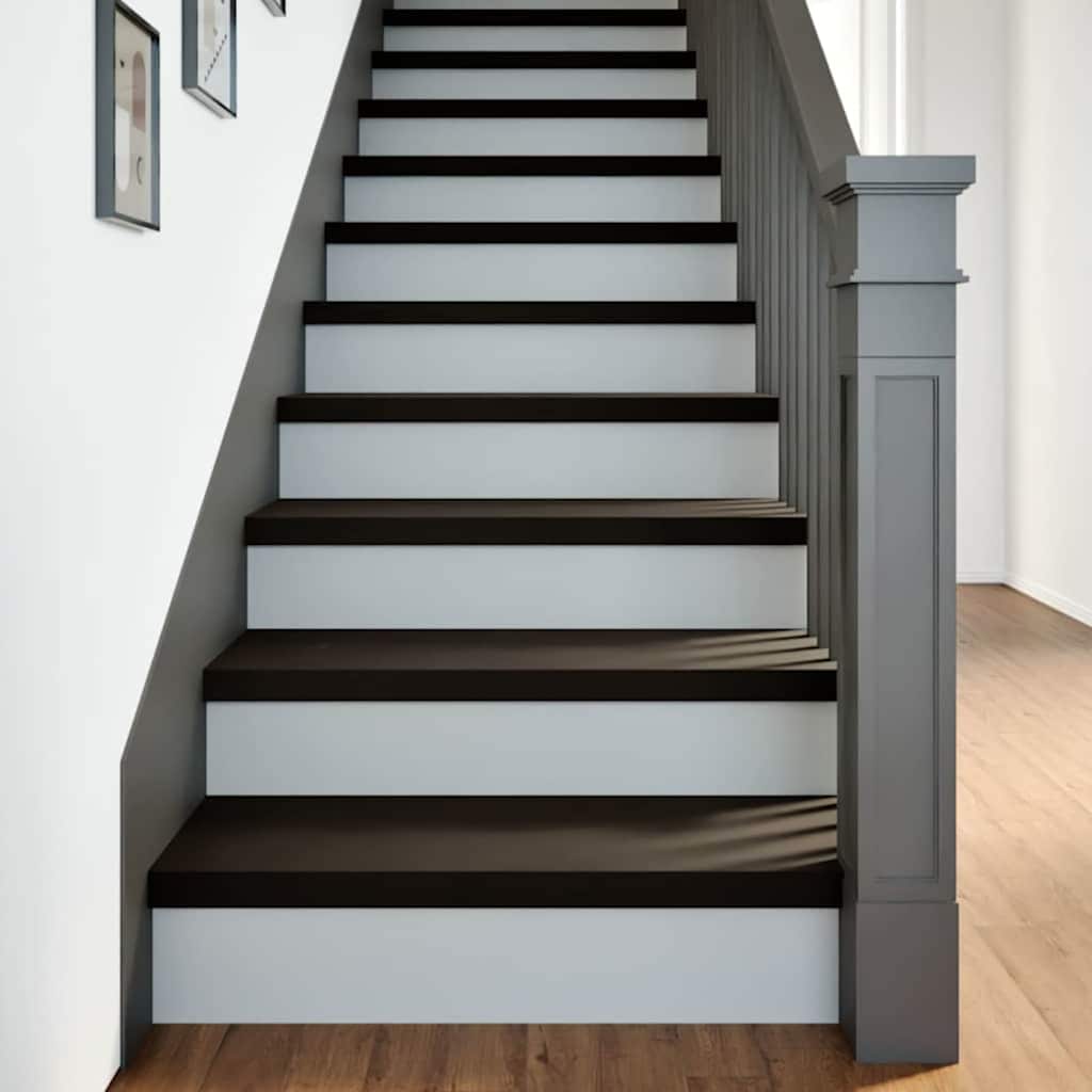 Gradini 16 pz Marrone Scuro 80x25x2 cm Legno Massello Rovere | homemem39
