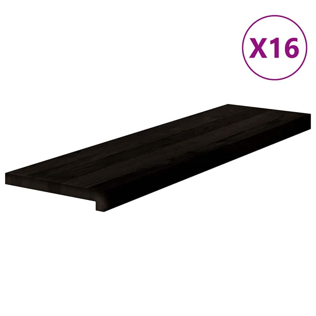 Gradini 16 pz Marrone Scuro 90x25x2 cm Legno Massello Rovere | homemem39