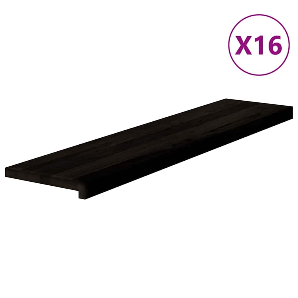 Gradini 16 pz Marrone Scuro 110x25x2 cm Legno Massello Rovere | homemem39