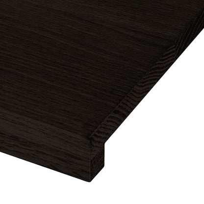 Gradini 16 pz Marrone Scuro 90x30x2 cm Legno Massello Rovere