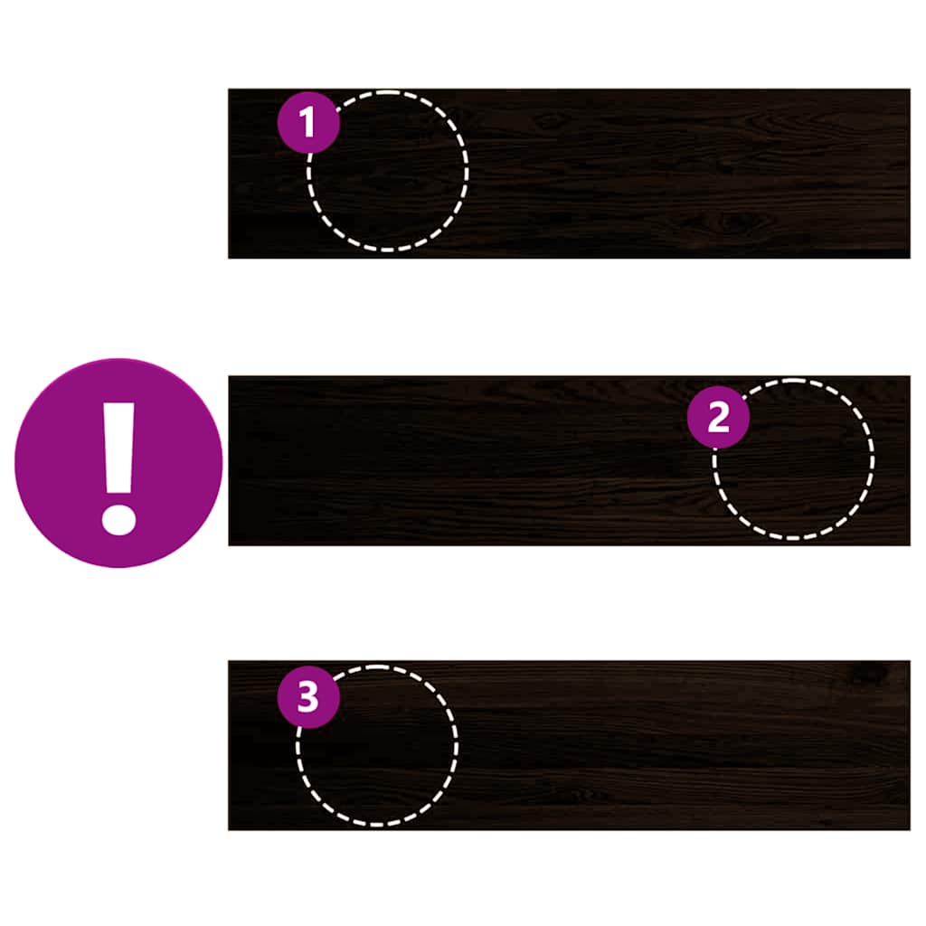 Gradini 16 pz Marrone Scuro 100x30x2 cm Legno Massello Rovere | homemem39