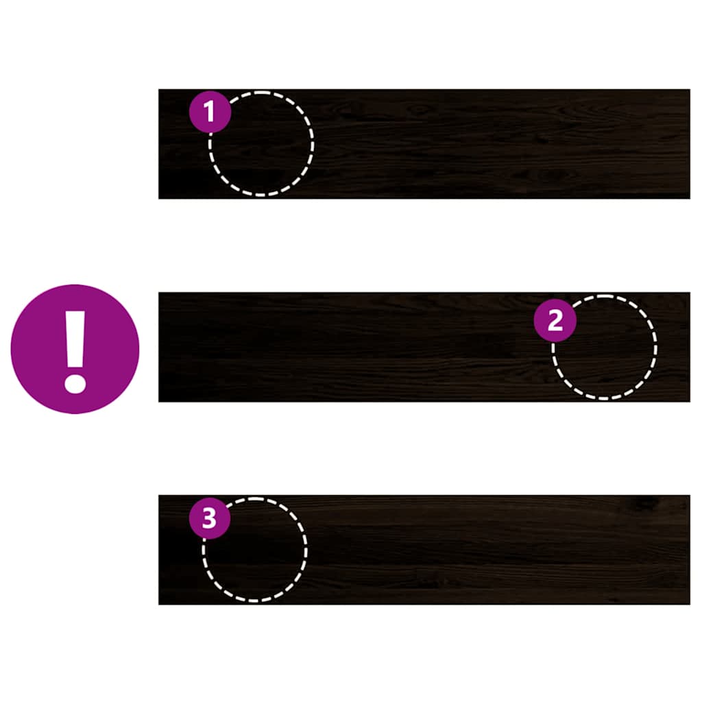 Gradini 16 pz Marrone Scuro 120x30x2 cm Legno Massello Rovere | homemem39