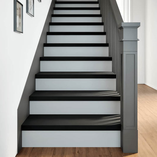 Gradini 20 pz Marrone-nero 70x25x2 cm Legno Massello Rovere