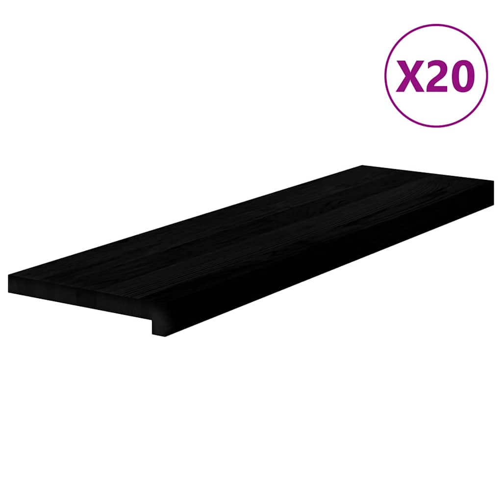 Gradini 20 pz Marrone Scuro 90x25x2 cm Legno Massello Rovere | homemem39