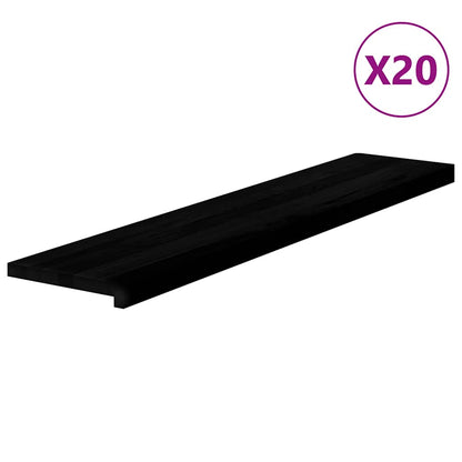 Gradini 20 pz Marrone Scuro 120x30x2 cm Legno Massello Rovere | homemem39