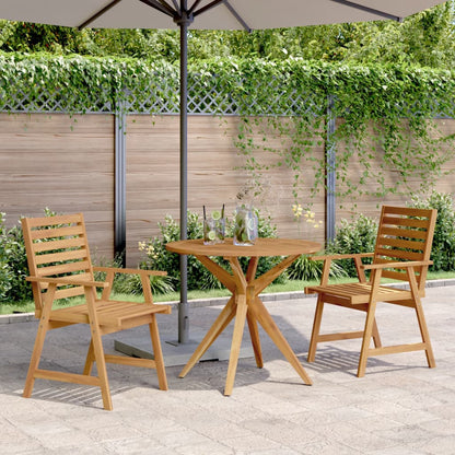 Set da Pranzo per Giardino 3 pz in Legno Massello di Acacia | homemem39