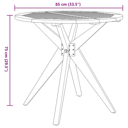 Set da Pranzo per Giardino 5 pz in Legno Massello di Acacia | homemem39