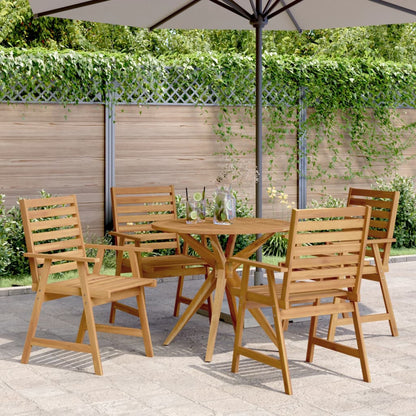 Set da Pranzo per Giardino 5 pz in Legno Massello di Acacia | homemem39