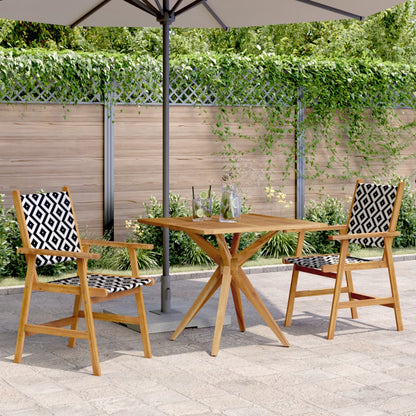 Set da Pranzo per Giardino 3 pz in Legno Massello di Acacia | homemem39