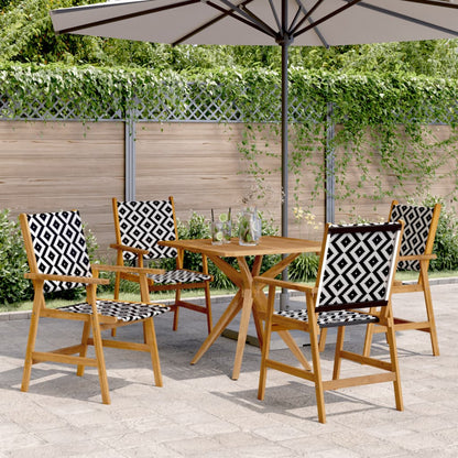 Set da Pranzo per Giardino 5 pz in Legno Massello di Acacia | homemem39