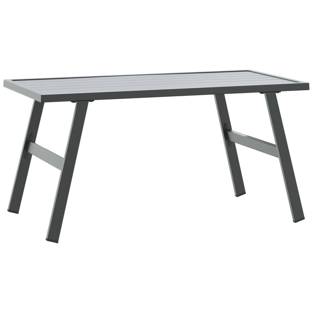 Set Panche Giardino Cuscini 7pz Nere Acciaio Verniciato Polvere | homemem39