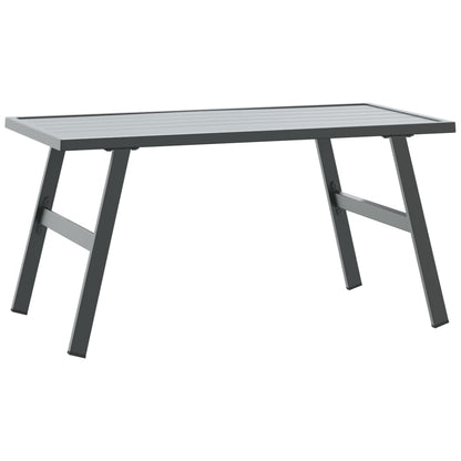 Set Panche Giardino Cuscini 6pz Nere Acciaio Verniciato Polvere | homemem39