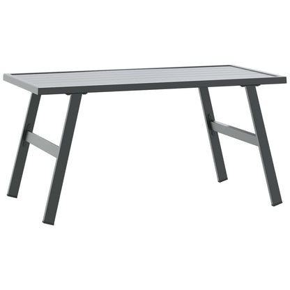 Set Panche Giardino Cuscini 8pz Nere Acciaio Verniciato Polvere | homemem39