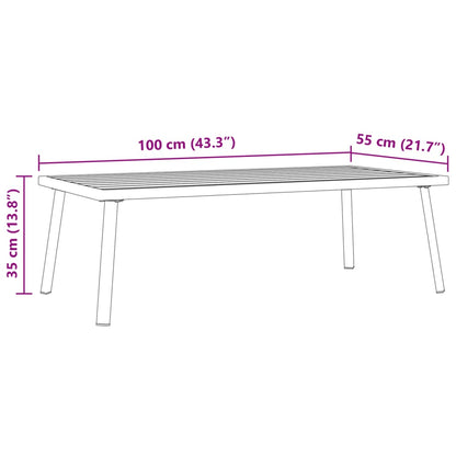 Set Divano da Giardino con Cuscini Nero Acciaio e Textilene | homemem39