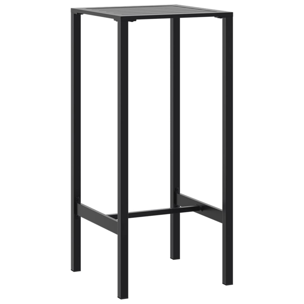 Set Bar da Giardino 3pz Nero in Acciaio Verniciato a Polvere | homemem39