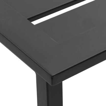 Set Bar da Giardino 3pz Nero in Acciaio Verniciato a Polvere | homemem39