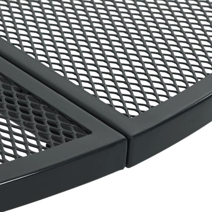 Sedie da Cucina Impilabili 3 pz Antracite in Acciaio Verniciato - homemem39