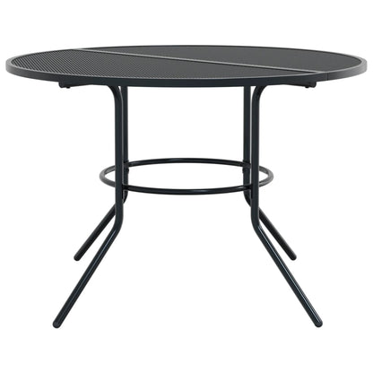 Set Sedie Giardino Impilabili 5pz Antracite Acciaio Verniciato | homemem39