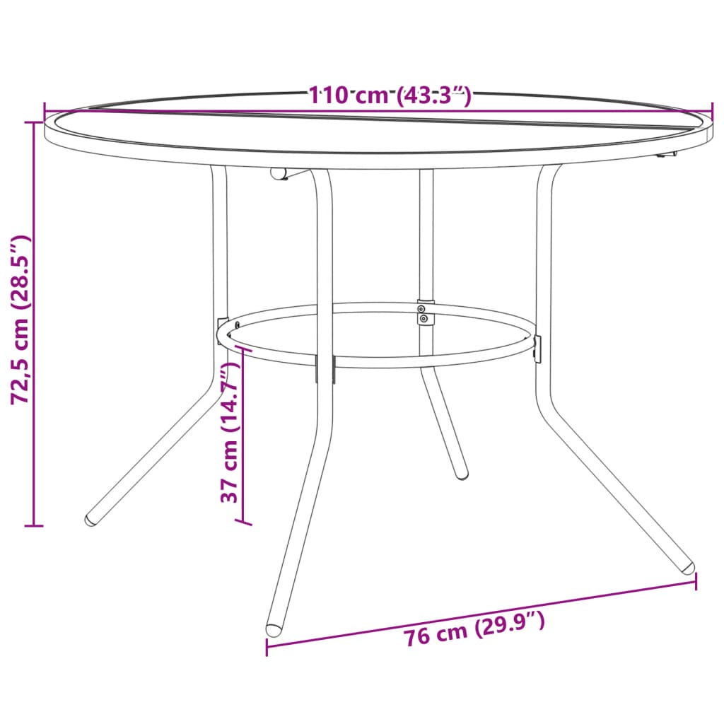 Set Sedie Giardino Impilabili 5pz Antracite Acciaio Verniciato | homemem39