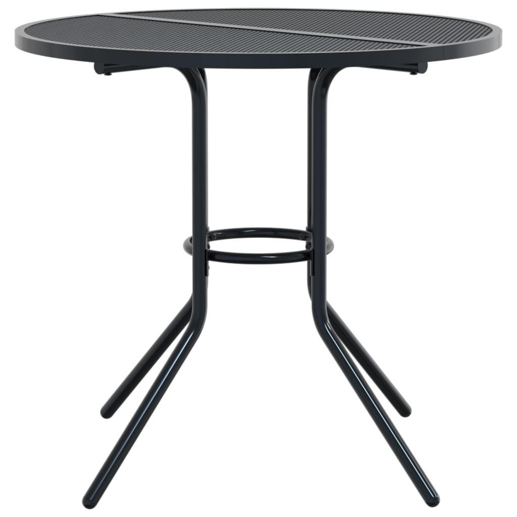 Set Sedie Giardino Reclinabili 3pz Antracite Acciaio Verniciato | homemem39