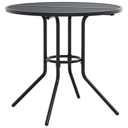 Set Sedie Giardino Reclinabili 5pz Antracite Acciaio Verniciato | homemem39