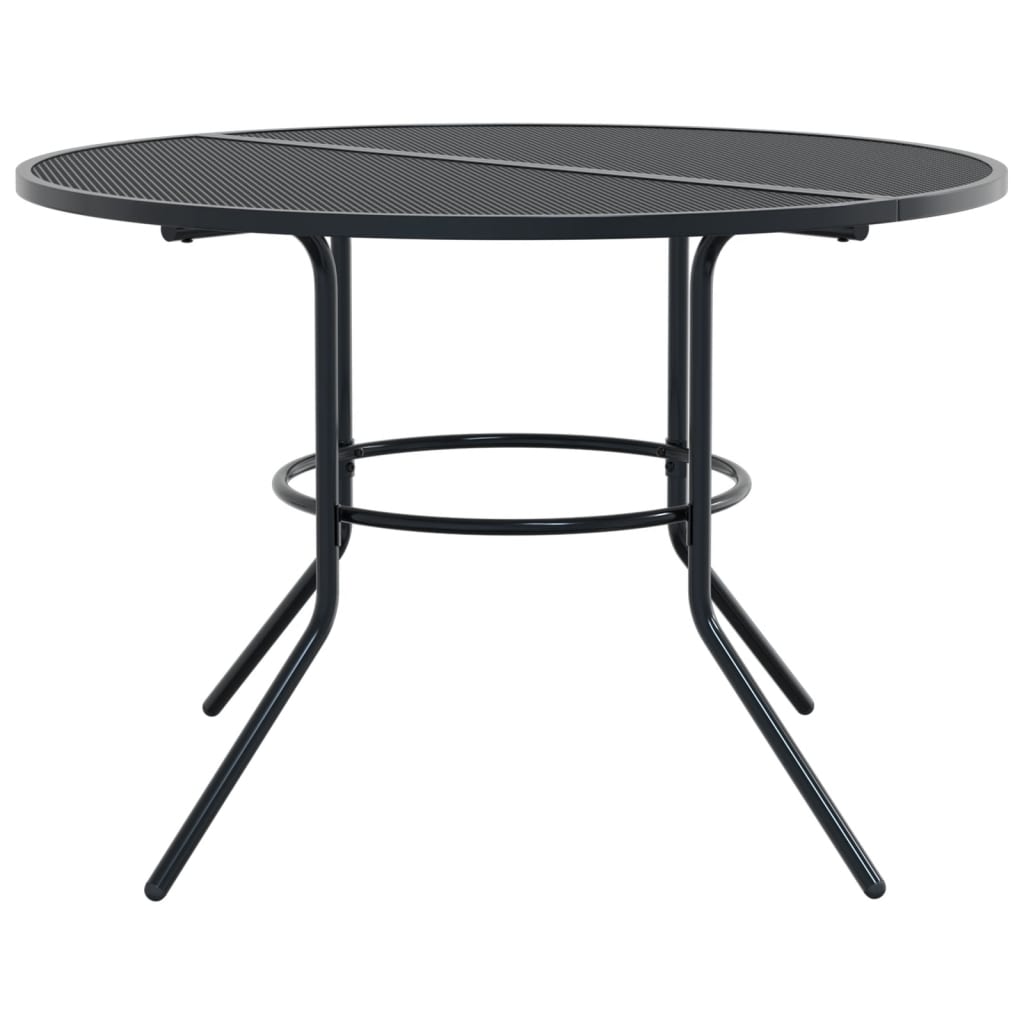 Set Sedie Giardino Reclinabili 5pz Antracite Acciaio Verniciato | homemem39