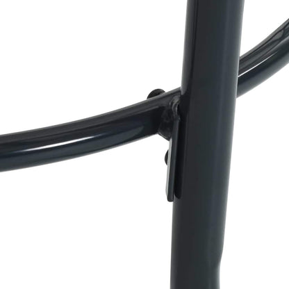 Set Sedie Giardino Impilabili 5pz Antracite Acciaio Verniciato | homemem39