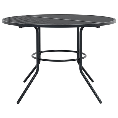 Set Sedie Giardino Impilabili 5pz Antracite Acciaio Verniciato | homemem39