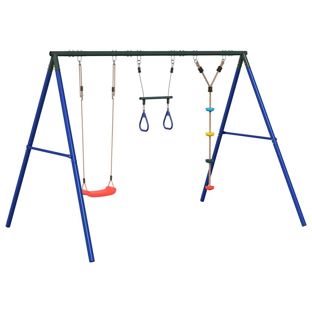 Set Gioco da Esterno con Altalena Trapezio e Altalena a Disco | homemem39