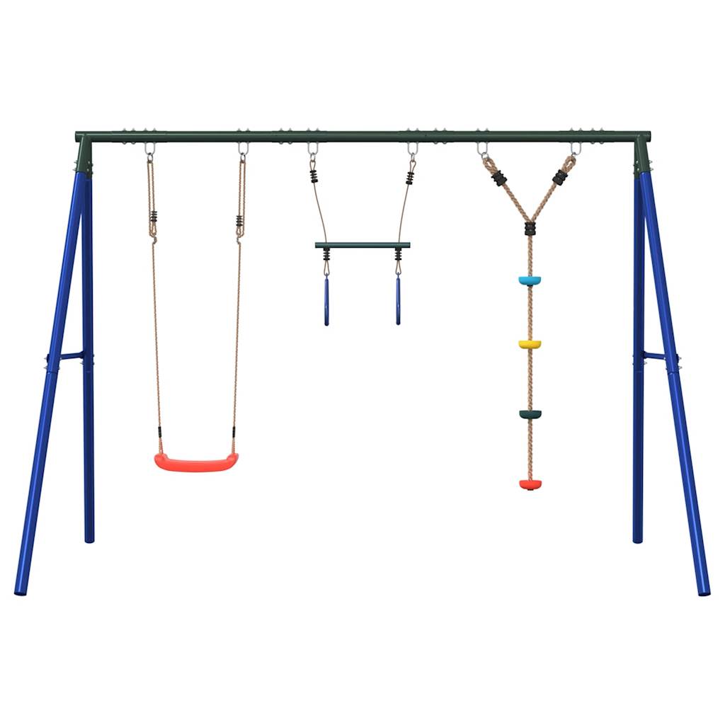 Set Gioco da Esterno con Altalena Trapezio e Altalena a Disco | homemem39