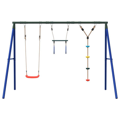Set Gioco da Esterno con Altalena Trapezio e Altalena a Disco | homemem39