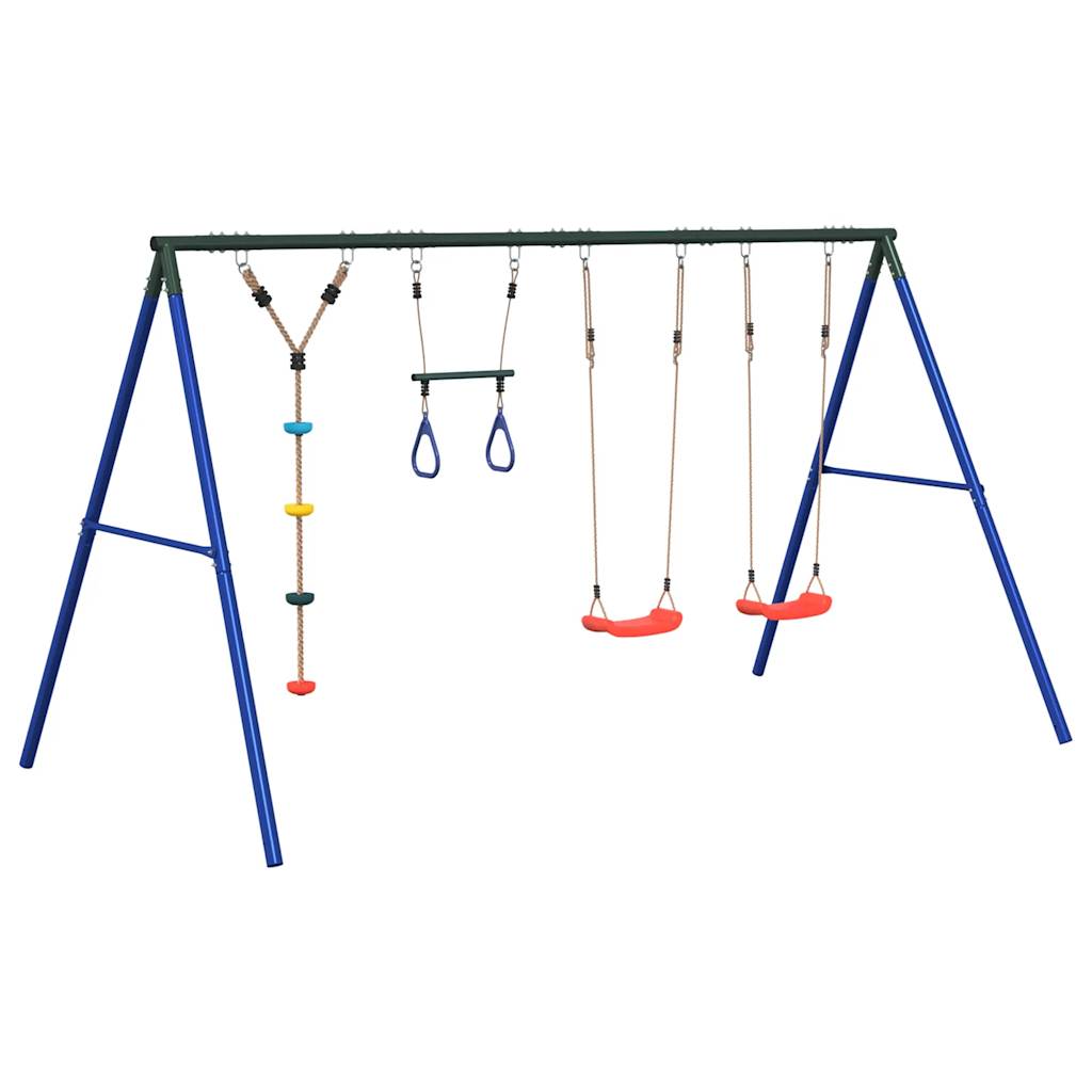 Set Gioco da Esterno con Altalene Trapezio e Altalena a Disco | homemem39