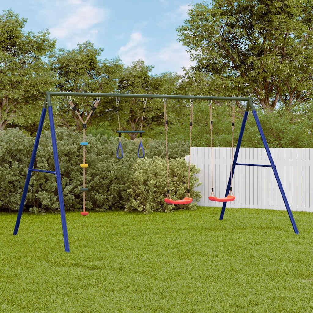 Set Gioco da Esterno con Altalene Trapezio e Altalena a Disco | homemem39