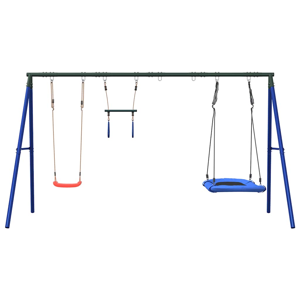 Set Gioco da Esterno con Altalena Trapezio e Altalena Nido | homemem39