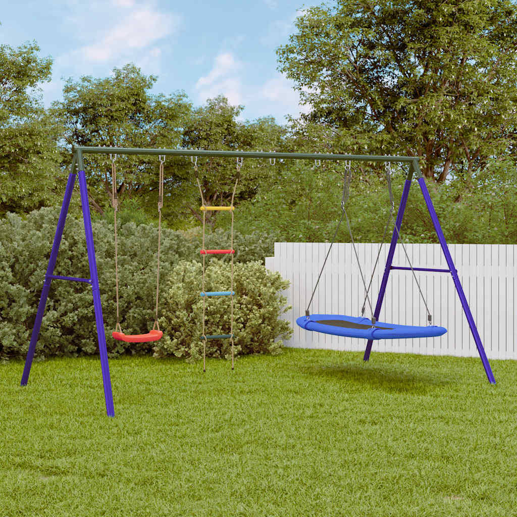 Set Gioco da Esterno con Altalena Scala e Altalena a Nido | homemem39