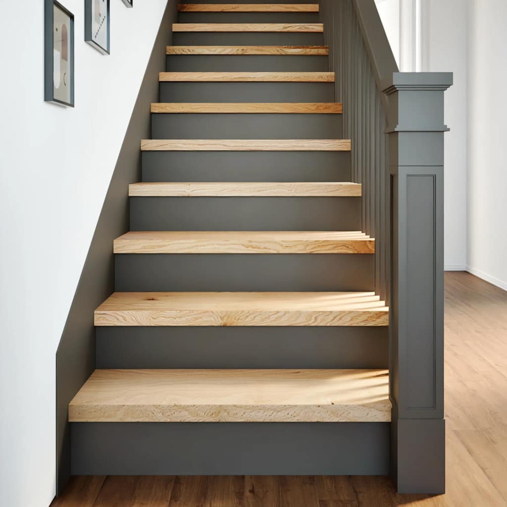 Gradini 2 pz 80x25x2 cm in Rovere Massello Non Trattato | homemem39
